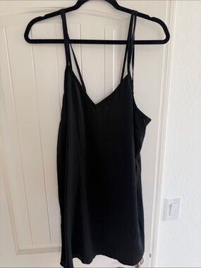 AMERICAN EAGLE Black Strappy Slip DRESS- Women